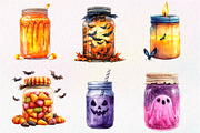Halloween Mason Jar Clipart, an Illustration by Dream Creation (Thumbnail 6 of 7)