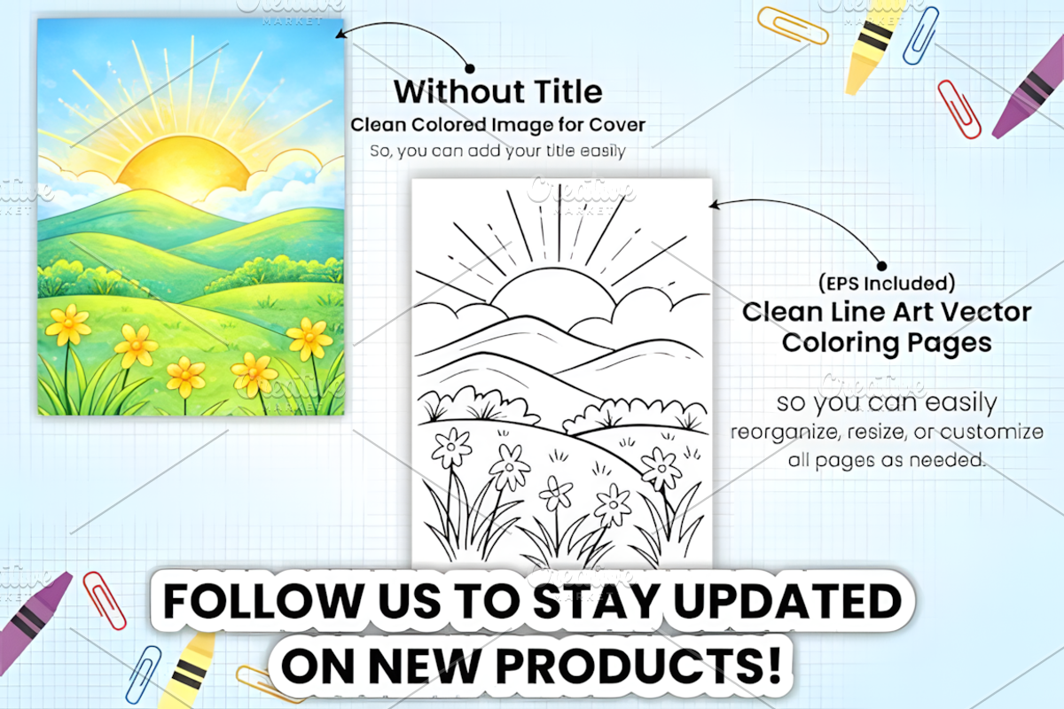 Mindful Spring Nature Coloring Book, a Decorative Illustration by Design Station (Photo 3 of 3)