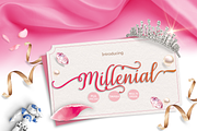 Millenial Script + Italic Font, a Script Font by Graphic Deal (Thumbnail 6 of 8)