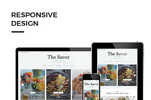 Savor Food Bloggers WordPress Theme