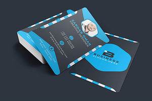 Hexagonal Visiting Card Template