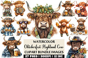 Oktoberfest Highland Cow Clipart, an Illustration by Craft Nest (Thumbnail 1 of 4)
