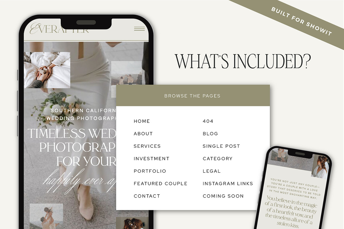Showit Template for Photographers, a Websites & App Template by Lennox Creative Co. (Photo 5 of 5)