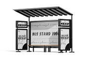 Bus Stop Billboard Mockup Set, an Advertising Mockup by pixelmock (Thumbnail 7 of 11)