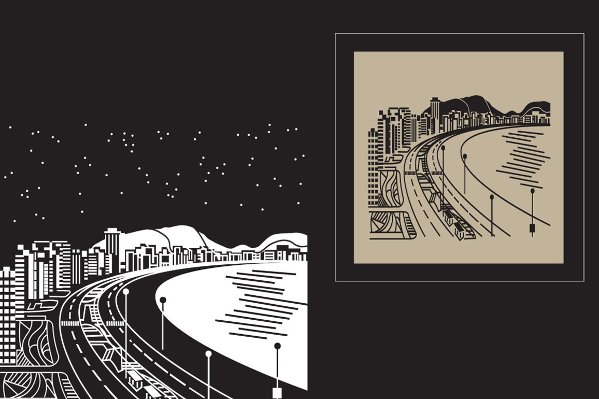 9 vectors abstract urban landscapes, an Illustration by Crowhouse (Photo 4 of 4)