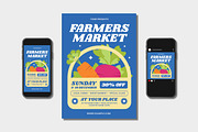 Farmers Market Flyer Set, a Flyer Template by Patria Ari (P4tcreativa) (Thumbnail 1 of 4)