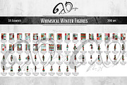 Whimsical Winter Figures paper dolls, a Person Illustration by NiiiNArt (Thumbnail 3 of 6)
