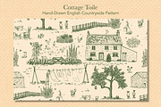 English Cottage Garden Patterns, a Pattern Graphic by Everilda (Thumbnail 2 of 9)