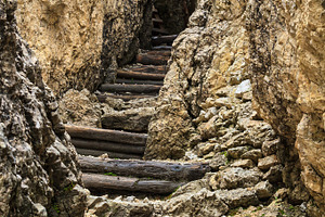 Dolomiti  old ww1 trench stock photo containing summer and badia