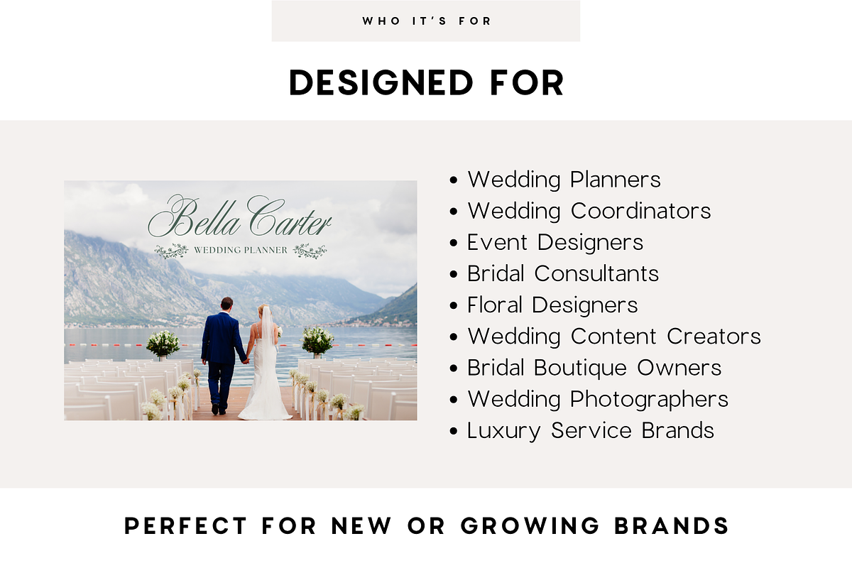 Wedding Planner Logo Kit Template, a Branding & Logo Template by BrandhavenStudio (Photo 4 of 10)
