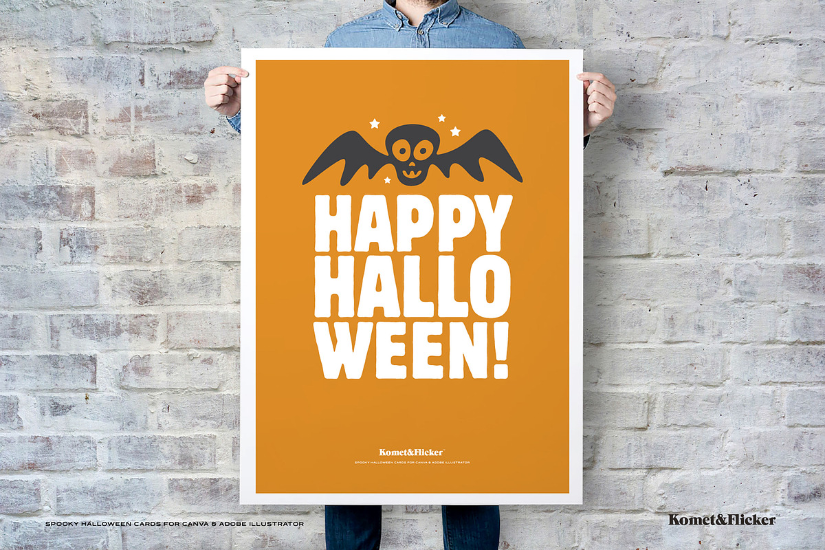 Spooky Halloween Cards for Canva, a Card Template by Komet & Flicker (Photo 7 of 8)