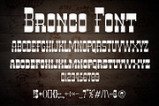 Bronco - Vintage Western Cowboy Font, a Slab Serif Font by OWPictures (Thumbnail 10 of 10)