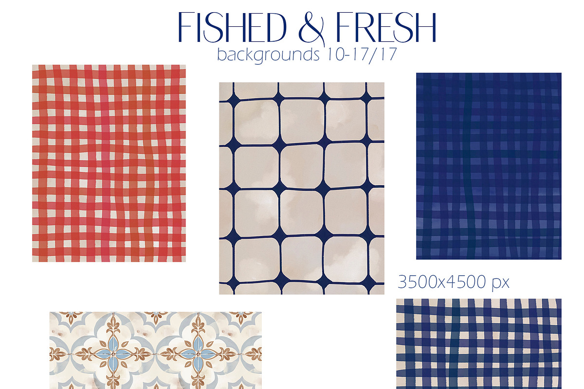 Fished & Fresh Seafood poster maker, a Food Illustration by Elena Dorosh (Photo 13 of 18)