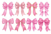 Pink Textured Bows Mega Bundle, a Decorative Illustration by Stellalunarts (Thumbnail 4 of 7)