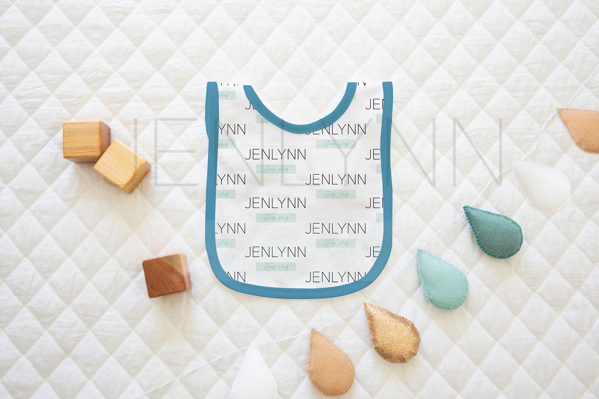 Bib Flatlay Mockup #14, a Product Mockup by JENLYNN Stock Shop (Photo 3 of 8)