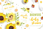 Yellow Sunflower Baby Shower, an Illustration by Euonia Meraki (Thumbnail 6 of 8)