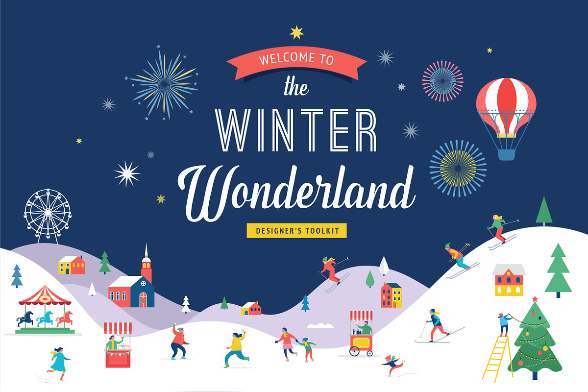 Winter wonderland designer's toolkit, an Animal Illustration by Marish (Photo 1 of 9)