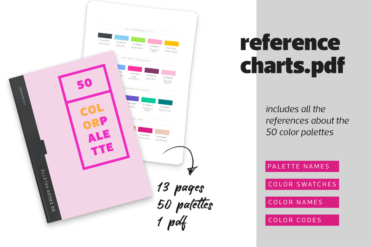 50 Color Palettes for Branding, a Palette Add-On by Pulpixel Design (Photo 5 of 6)