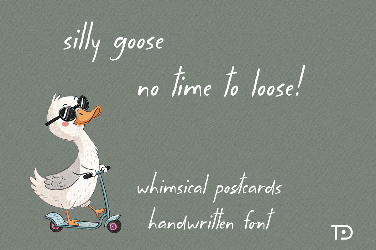 Whimsical Postcards handwritten font, a Handwritten Font by Tanondesign (Photo 4 of 7)