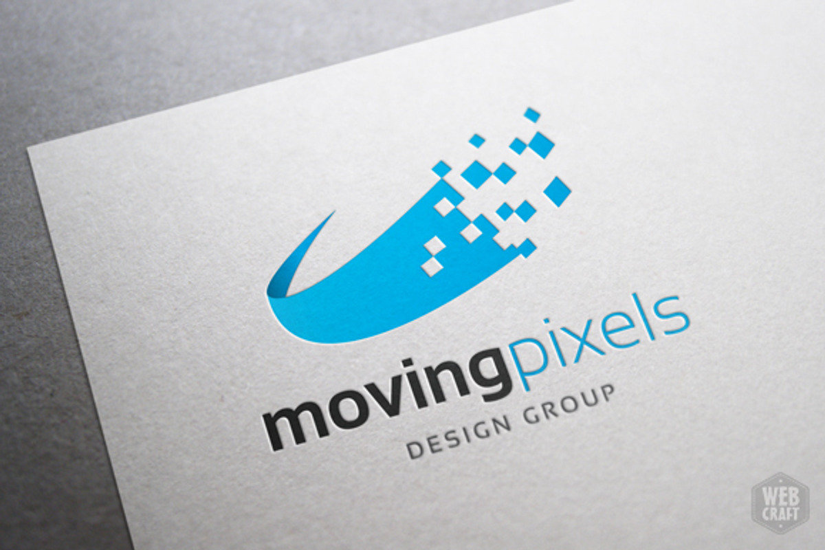 Moving Pixels Design Logo Template, a Branding & Logo Template by WebCraft (Photo 2 of 4)