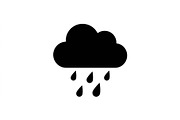 Rainfall Cloud Symbol Set, an Object Graphic by Designer_Momina (Thumbnail 5 of 5)