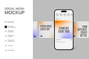 Instagram Carousel Mockup, an iPhone Mockup by graphypix (Thumbnail 2 of 4)