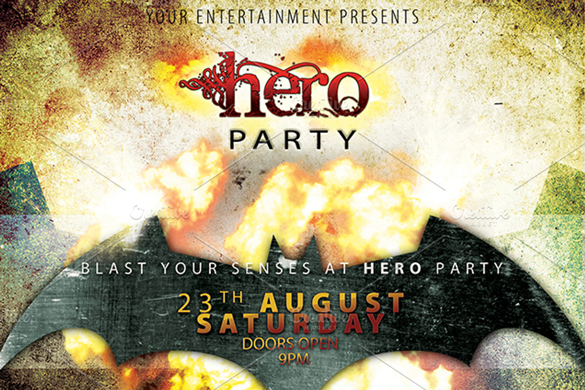 My Hero Party, a Flyer Template by zheksha (Photo 3 of 5)