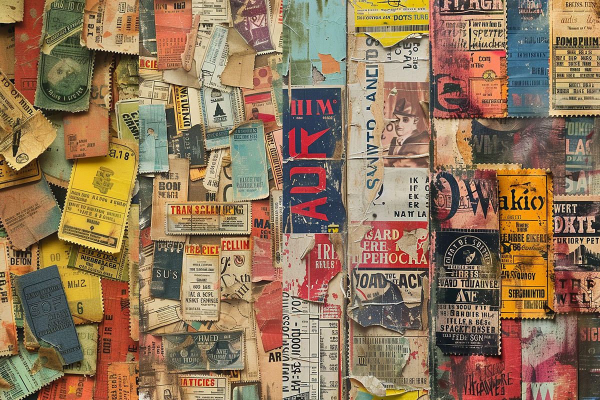 Retro Movie Tickets Digital Papers, a Background Graphic by BonaDesigns (Photo 2 of 5)