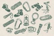 Outdoor Adventure Equipment Clipart, an Illustration by Southerntown (Thumbnail 3 of 5)