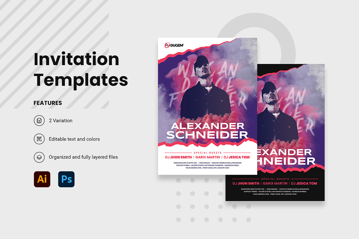 Invitation Template - Dugem 1, a Templates & Theme by Themes Awesome (Photo 1 of 3)