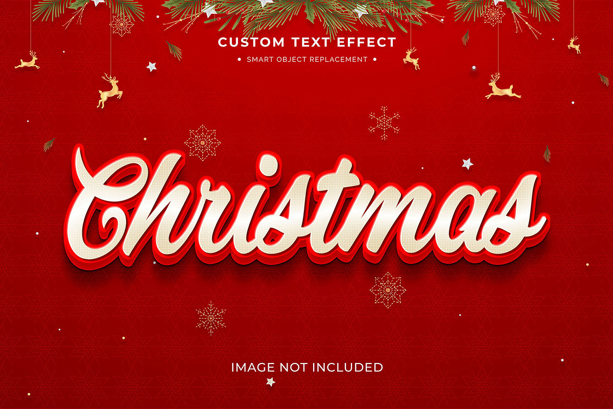 Christmas Text Effects, a Layer Style Add-On by MahmoudWally (Photo 8 of 10)