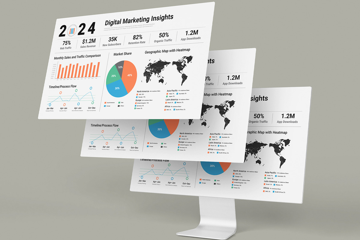 Digital Marketing Insights, an UI Kit Template by MightyDesign (Photo 2 of 6)