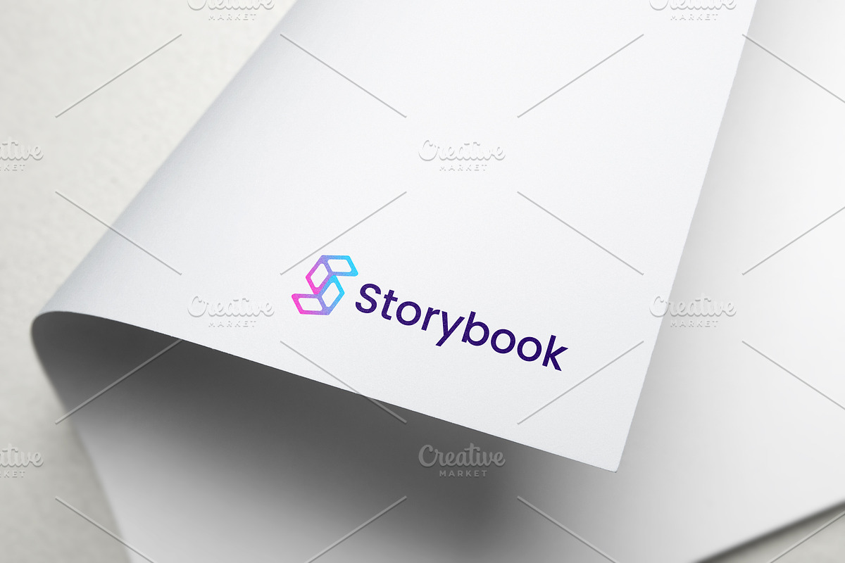 Storybook - S letter modern logo, a Branding & Logo Template by Logodesignpond (Photo 2 of 4)
