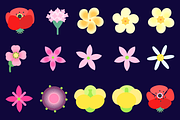 Summer flowers set – 87+ elements, a Decorative Illustration by Schumacher Shop (Thumbnail 15 of 26)