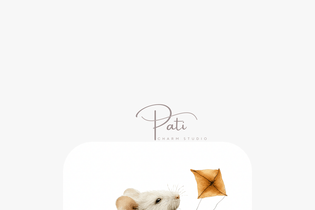 40 Autumn Mouse Clipart, an Animal Illustration by Pati Charm Studio (Photo 7 of 9)