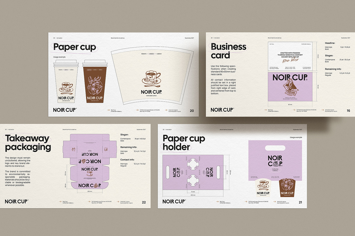 Cafe Brand Guidelines, a Presentation Template by iStar Design (Photo 14 of 16)