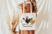 Merry Christmas Png, Chicken Christm, an Illustration by Designking (Thumbnail 3 of 6)