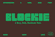 Blockie - Hand-lettered Display Font, a Font by Studio Funshop by Kelli (Thumbnail 4 of 13)