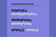 Cyan Fun Futuristic Font (2 fonts), a Font by SelfBuild Type (Thumbnail 8 of 8)