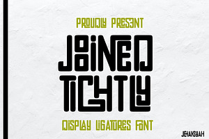 Joined tightly, a Sans Serif Font by Bramcreative