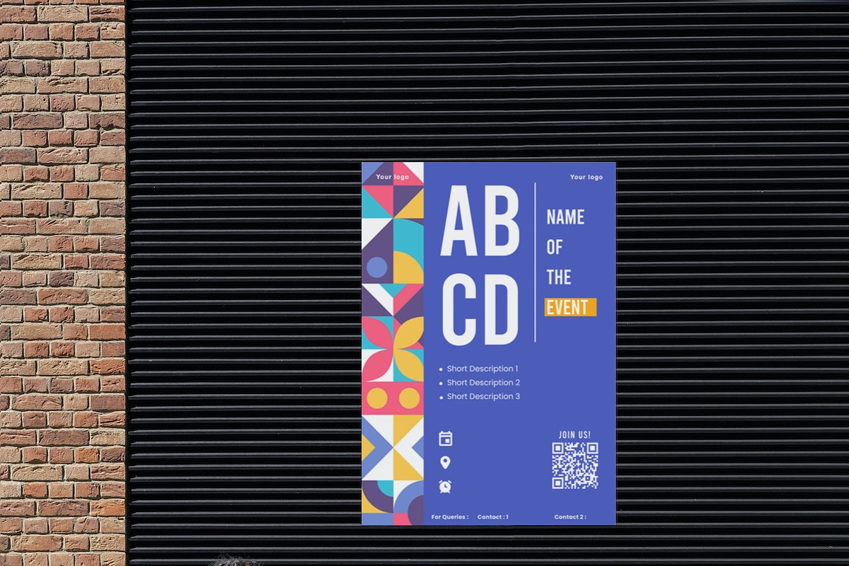 Attractive Event Poster Template, a Marketing Template by ZahraQureshi (Photo 3 of 4)
