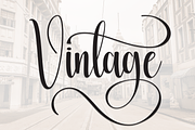 Vintage | Script Font, a Handwritten Font by Scratchones (Thumbnail 1 of 9)