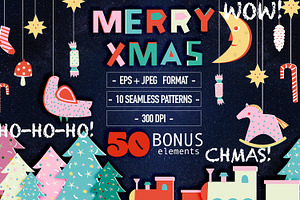 Merry Christmas. 50 BONUS elements
