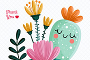Whimsical Cactus Clipart 55 PNG, a Decorative Illustration by Whimsy Brush Studio (Thumbnail 10 of 10)