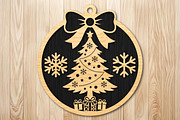 Christmas Tree SVG Laser Cut, an Object Graphic by DreamCafeArt (Thumbnail 2 of 4)