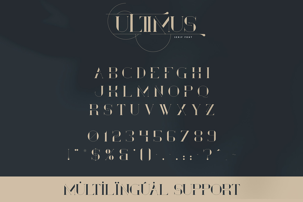 Ultimus serif font + Extras preview 7
