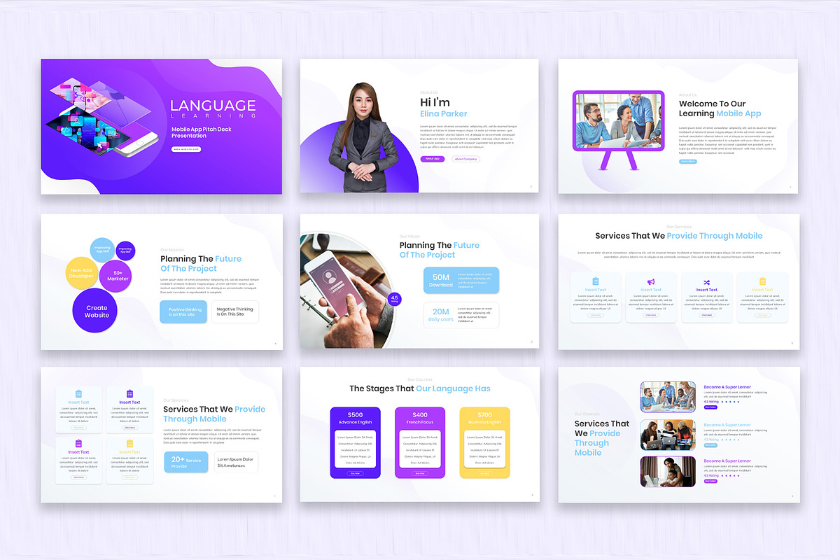 Mobile App Pitch Deck Presentation, a Presentation Template by SlideStack (Photo 2 of 5)