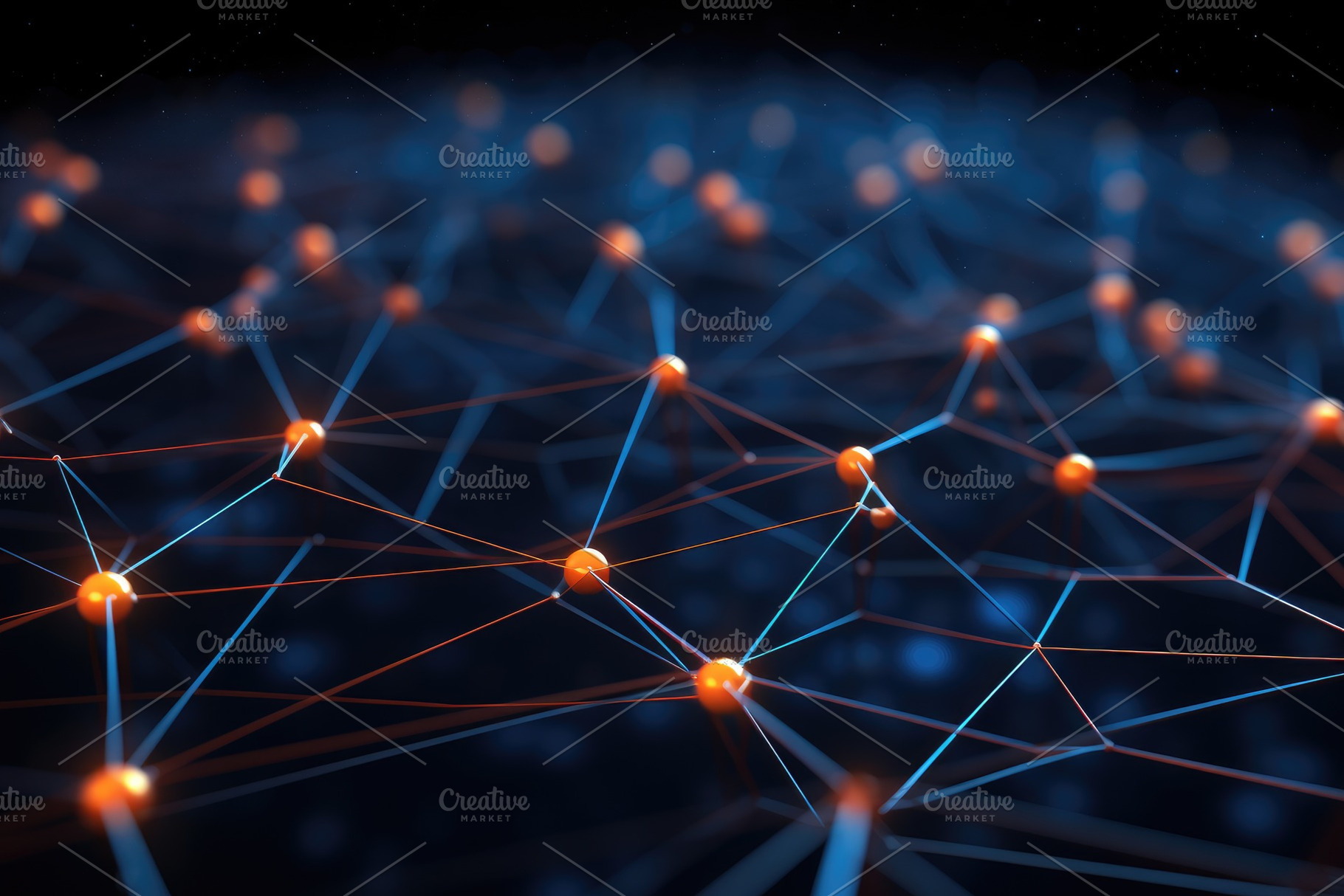 Abstract 3D rendering of network con, a Photo by Iftikhar Alam
