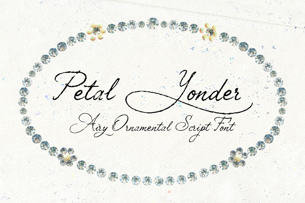 Petal Yonder: Airy Script Font, a Script Font by Mneme (Photo 1 of 9)