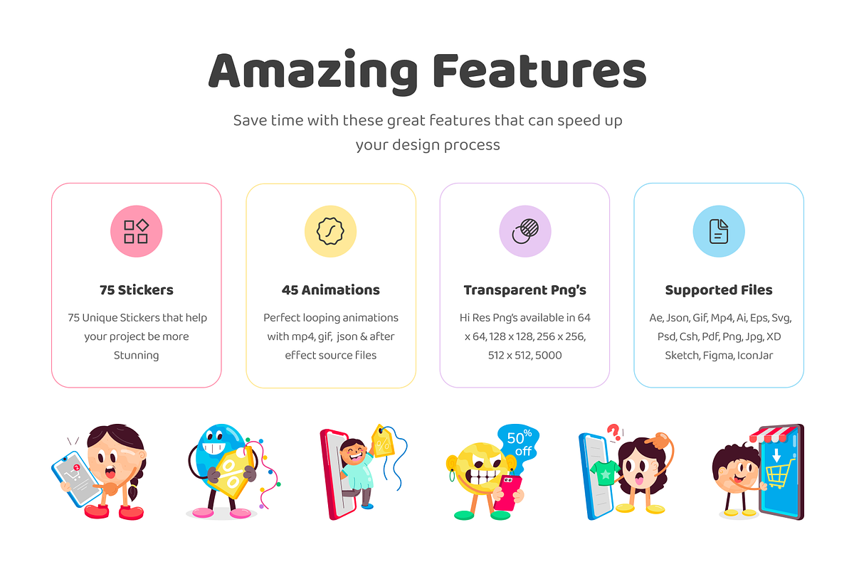 Animated Online Shopping Stickers, a Duotone Icon by Vectors Market (Photo 2 of 7)